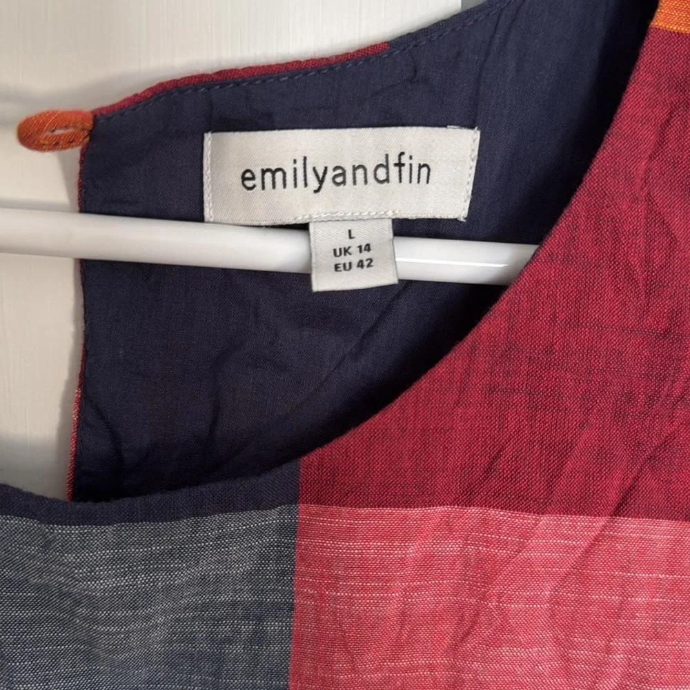 Multicolor Plaid Sleeveless romper - Picture 2 of 7